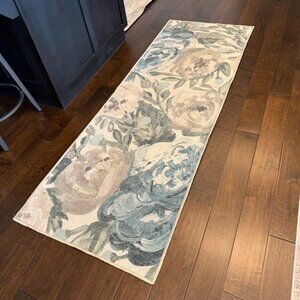Ruggable Camellia Jade Washable Rug | 2.5’ x 7’ Runner | No Pad